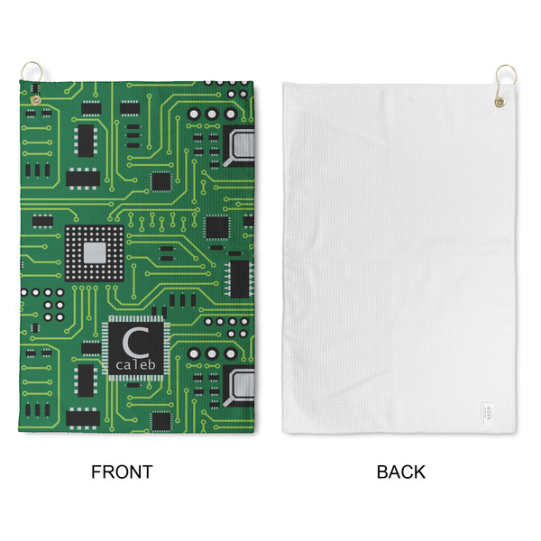 Circuit Board Waffle Weave Golf Towel - Approval