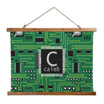Circuit Board Wall Hanging Tapestry - Wide (Personalized)