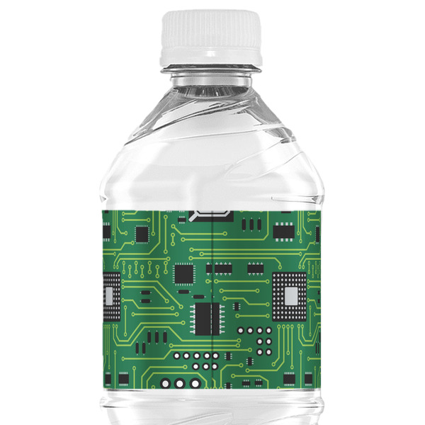 Circuit Board Water Bottle Label - Back View