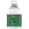 Circuit Board Water Bottle Label - Back View