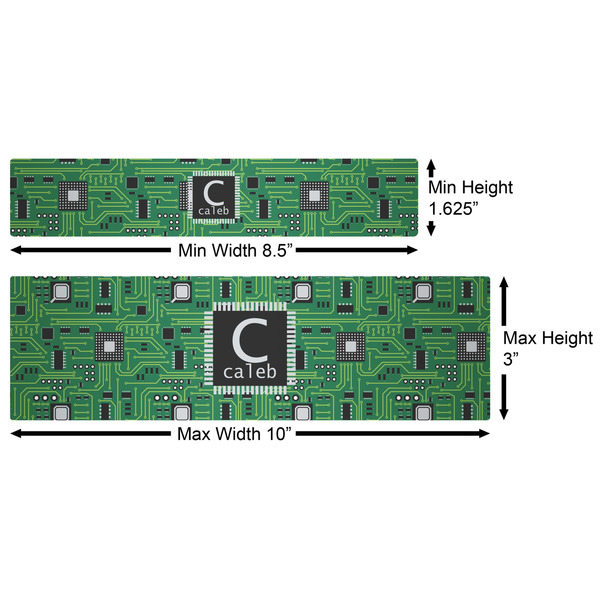 Circuit Board Water Bottle Labels w/ Dimensions