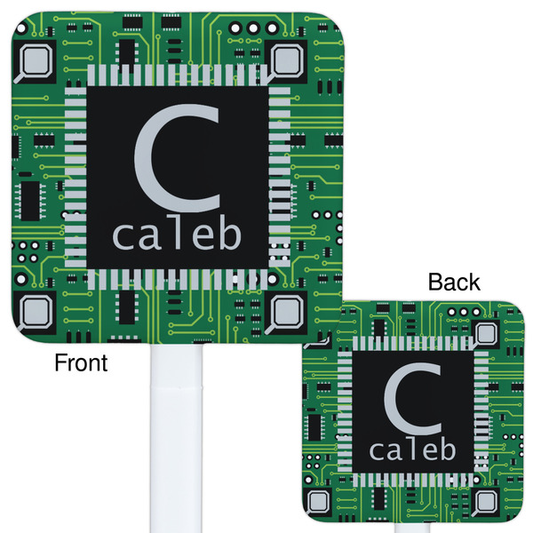 Circuit Board White Plastic Stir Stick - Double Sided - Approval