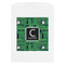 Circuit Board White Treat Bag - Front View