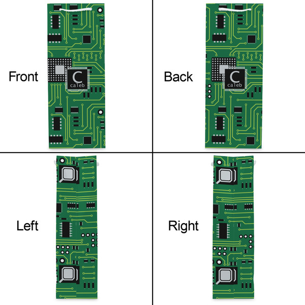 Circuit Board Wine Gift Bag - Matte - Approval