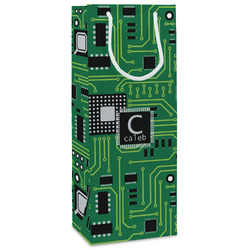 Circuit Board Wine Gift Bags - Matte (Personalized)