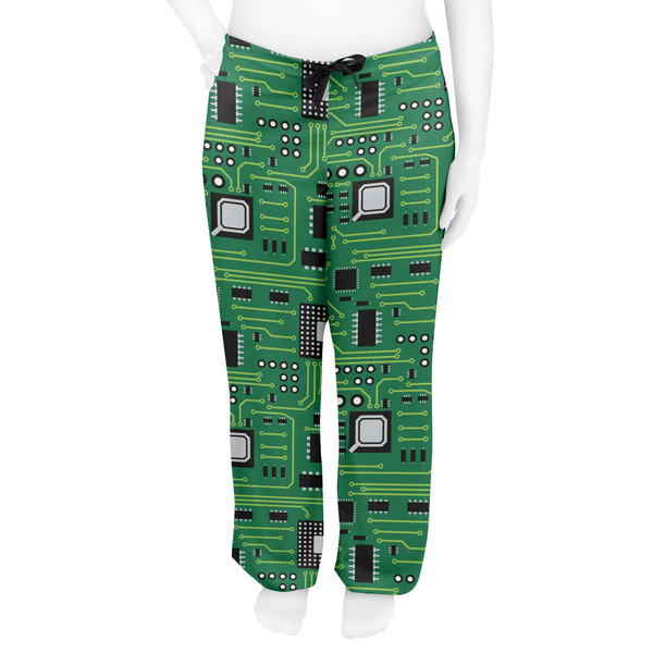 Circuit Board Women's Pj on model - Front