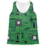 Circuit Board Womens Racerback Tank Top - 2X Large