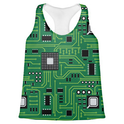 Circuit Board Womens Racerback Tank Top