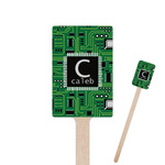 Circuit Board Rectangle Wooden Stir Sticks (Personalized)