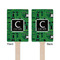 Circuit Board Wooden 6.25" Stir Stick - Rectangular - Double Sided - Front & Back