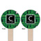 Circuit Board Wooden 6" Food Pick - Round - Double Sided - Front & Back