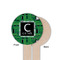Circuit Board Wooden 6" Food Pick - Round - Single Sided - Front & Back