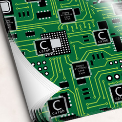 Circuit Board Wrapping Paper Sheets - Single-Sided - 20" x 28" (Personalized)