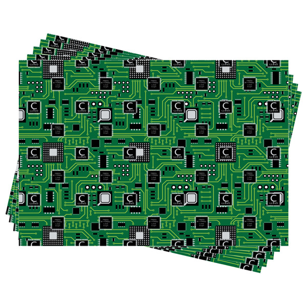 Circuit Board Wrapping Paper - Front & Back - Sheets Approval