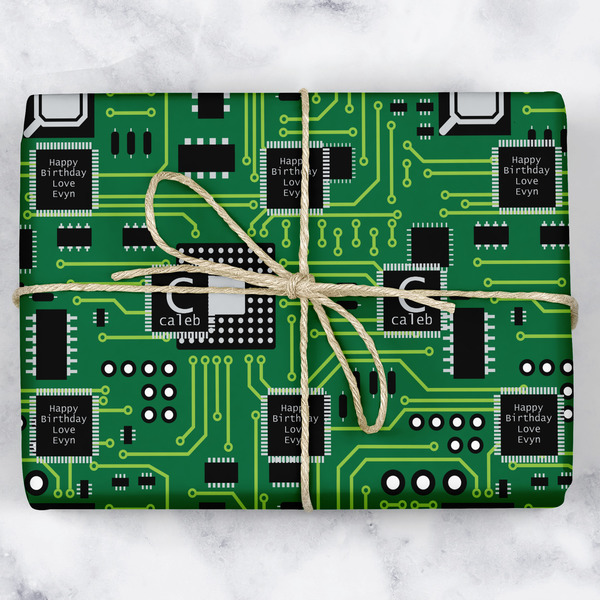 Custom Circuit Board Wrapping Paper (Personalized)