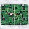Circuit Board Wrapping Paper Roll - Matte - Wrapped Box