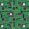 Circuit Board Wrapping Paper Square