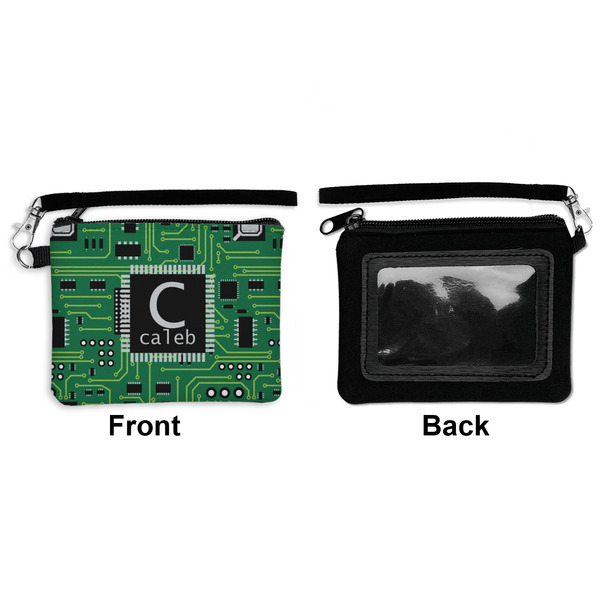 Circuit Board Wristlet ID Cases - Front & Back