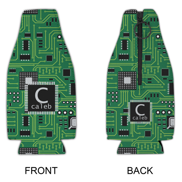Circuit Board Zipper Bottle Cooler - APPROVAL