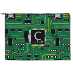 Circuit Board Zipper Pouch - Large - 12.5"x8.5" (Personalized)