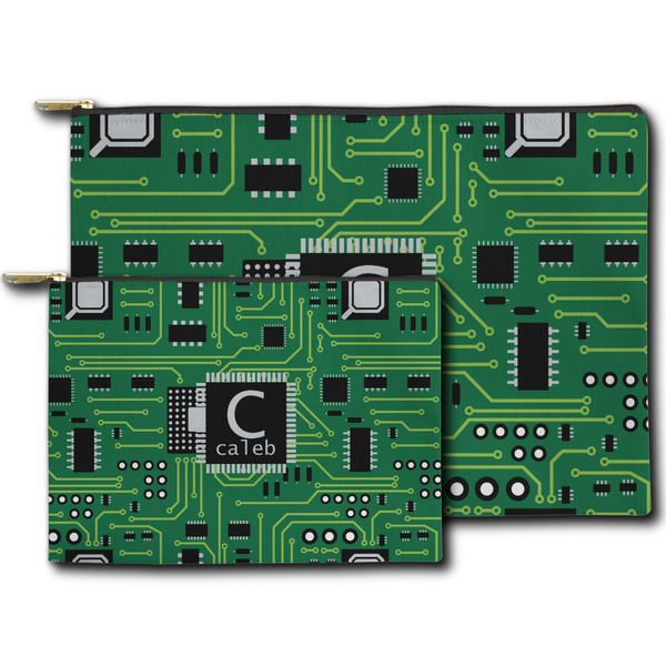 Circuit Board Zippered Pouches - Size Comparison