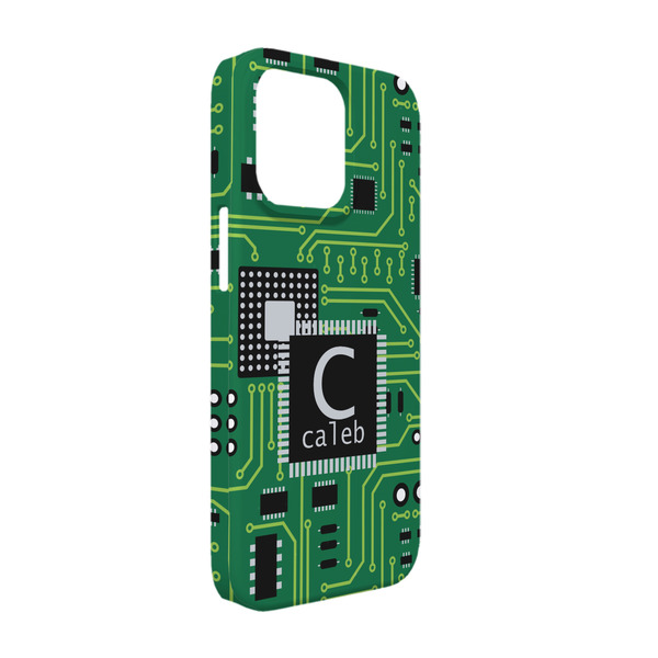 Custom Circuit Board iPhone Case - Plastic - iPhone 13 Pro (Personalized)