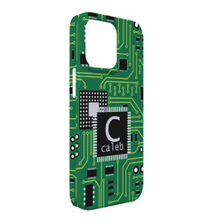 Circuit Board iPhone Case - Plastic - iPhone 13 Pro Max (Personalized)