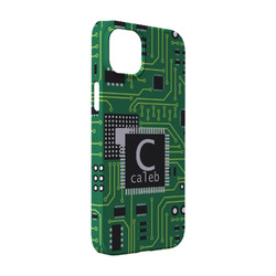 Circuit Board iPhone Case - Plastic - iPhone 14 (Personalized)