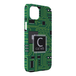 Circuit Board iPhone Case - Plastic - iPhone 14 Plus (Personalized)