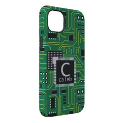 Circuit Board iPhone Case - Rubber Lined - iPhone 14 Plus (Personalized)