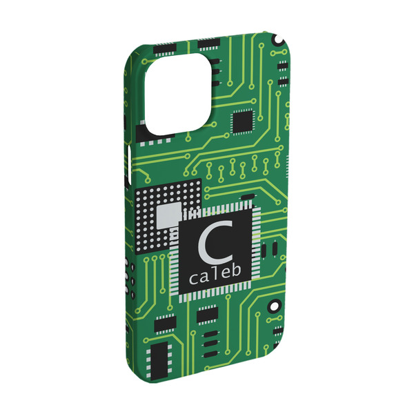 Custom Circuit Board iPhone Case - Plastic - iPhone 15 (Personalized)
