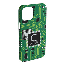 Circuit Board iPhone Case - Plastic - iPhone 15 Plus (Personalized)