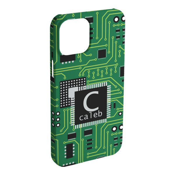 Custom Circuit Board iPhone Case - Plastic - iPhone 15 Plus (Personalized)