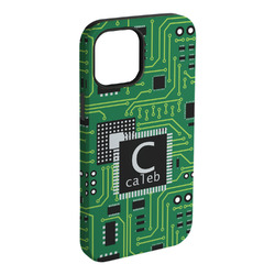 Circuit Board iPhone Case - Rubber Lined - iPhone 15 Plus (Personalized)