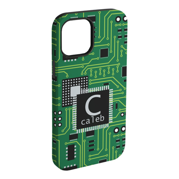 Custom Circuit Board iPhone Case - Rubber Lined - iPhone 15 Pro Max (Personalized)