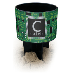 Circuit Board Black Beach Spiker Drink Holder (Personalized)
