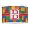 Building Blocks 12" Drum Lampshade - FRONT (Poly Film)