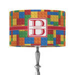 Building Blocks 12" Drum Lamp Shade - Fabric (Personalized)