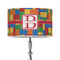 Building Blocks 12" Drum Lampshade - ON STAND (Poly Film)