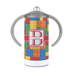 Building Blocks 12 oz Stainless Steel Sippy Cup (Personalized)