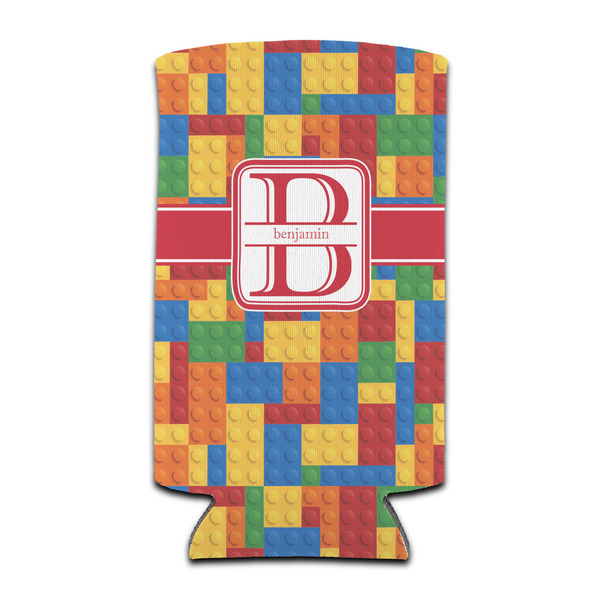 Custom Building Blocks Can Cooler (tall 12 oz) (Personalized)