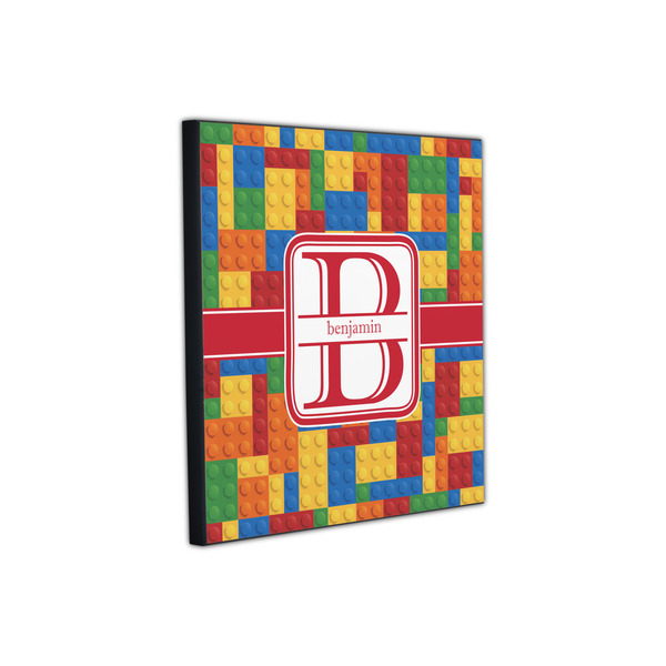 Building Blocks 12x12 Wood Print - Angle View