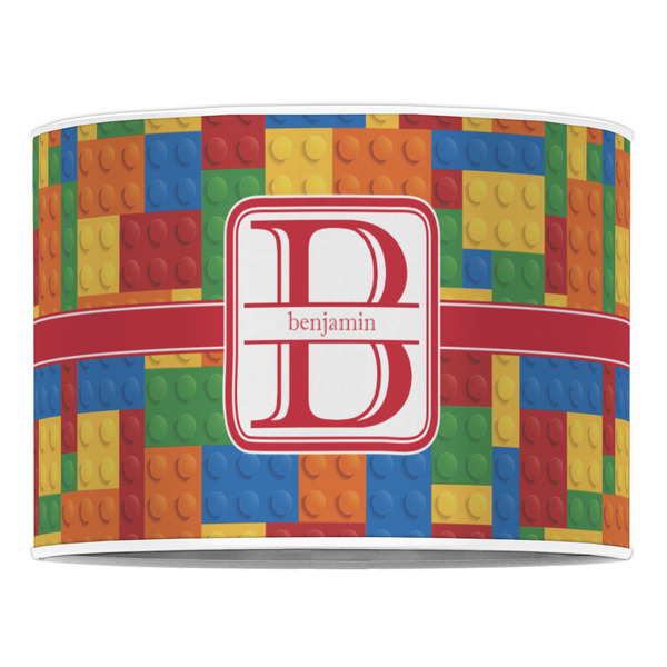 Building Blocks 16" Drum Lampshade - FRONT (Poly Film)