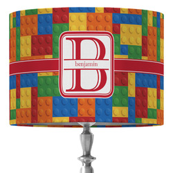Building Blocks 16" Drum Lamp Shade - Fabric (Personalized)