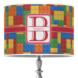 Building Blocks 16" Drum Lamp Shade - Poly-film (Personalized)