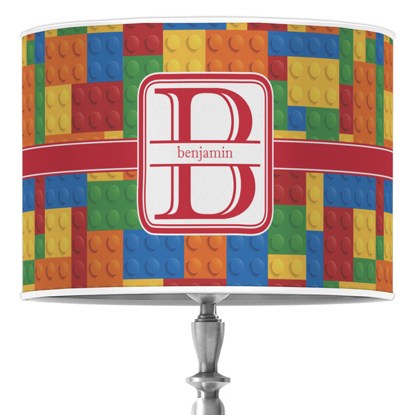 Custom Building Blocks 16" Drum Lamp Shade - Poly-film (Personalized)