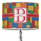 Building Blocks 16" Drum Lampshade - ON STAND (Poly Film)