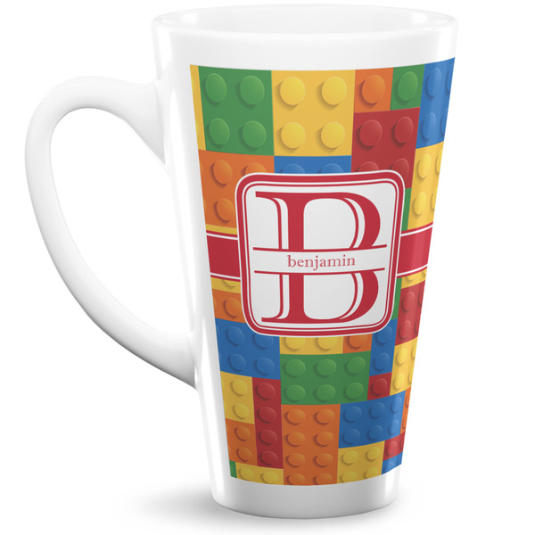 Custom Building Blocks Latte Mug (Personalized)