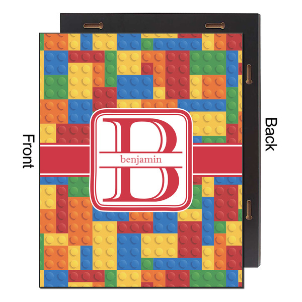Building Blocks 16x20 Wood Print - Front & Back View