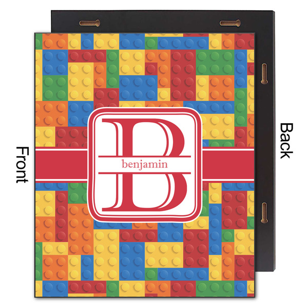 Building Blocks 20x24 Wood Print - Front & Back View